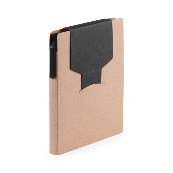 Bloc-notes adhésif avec stylo intégré