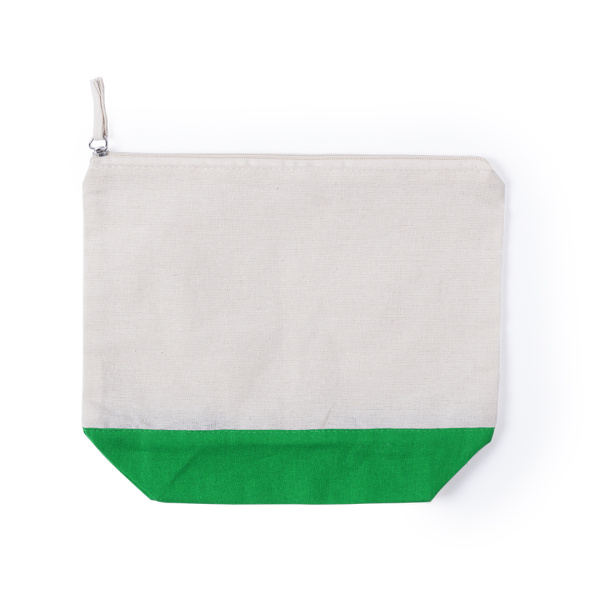 Trousse de toilette bicolore - coton naturel
