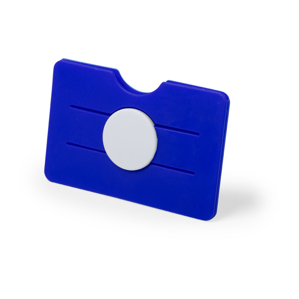 Porte-cartes publicitaire avec support smartphone