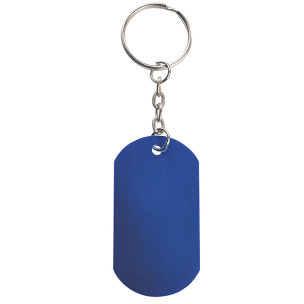 Porte-clés publicitaire en aluminium