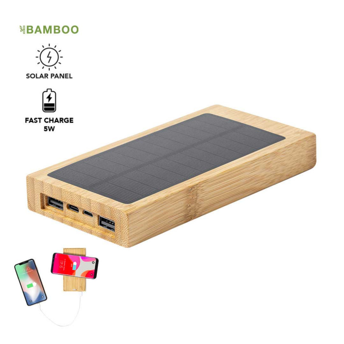 Batterie externe solaire personnalisable
