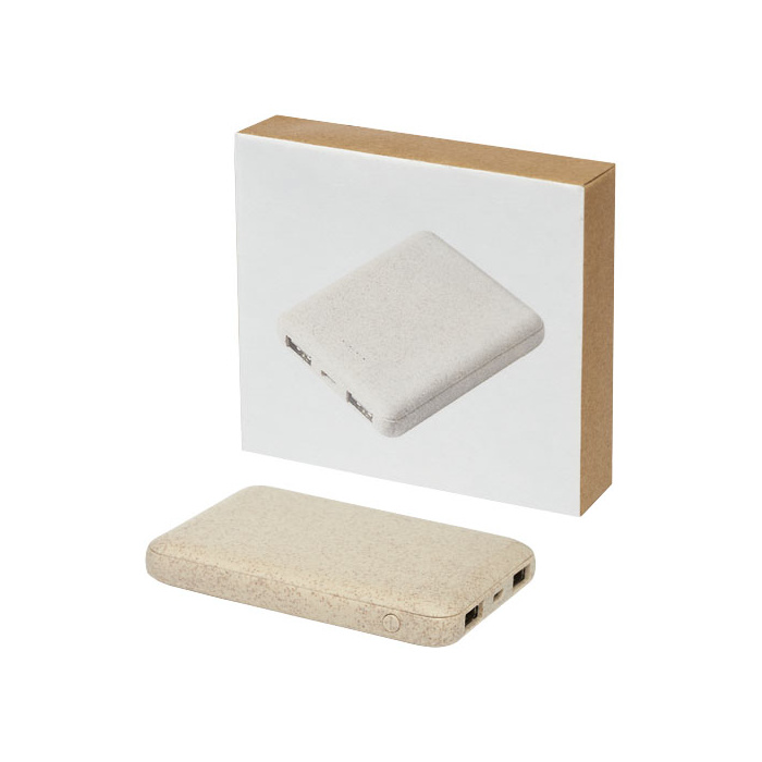Batterie externe en paille de blé 5000mAh