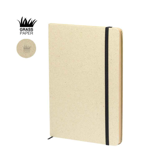 Carnet de notes A5 en papier d'herbe original