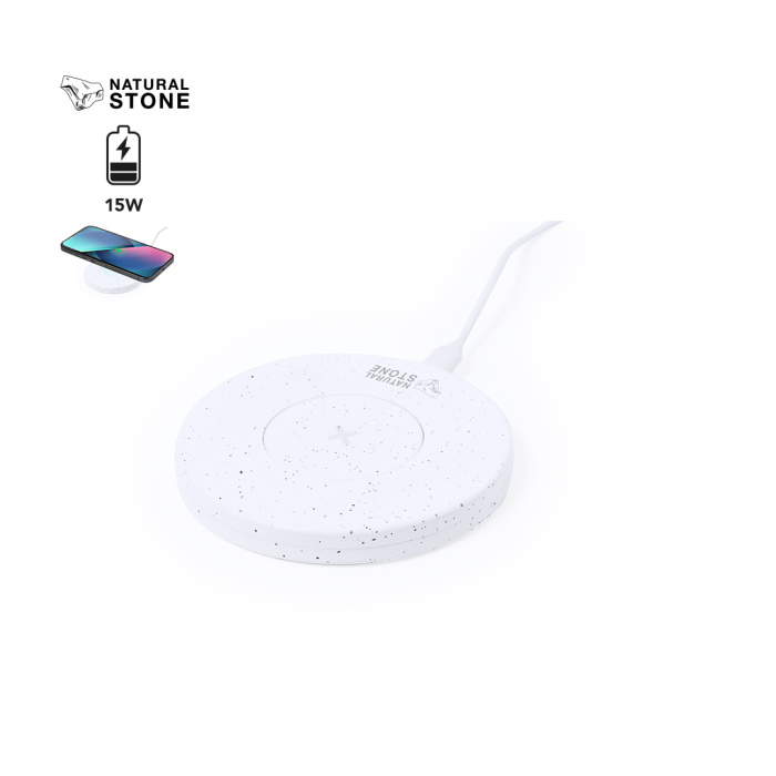 Chargeur à induction 15W en pierre naturelle