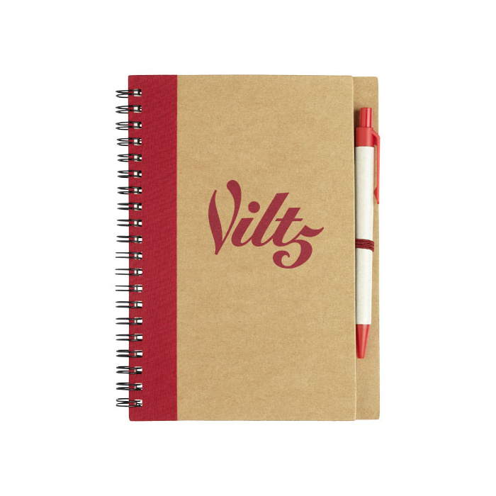 Carnet de notes A6 recyclé avec stylo