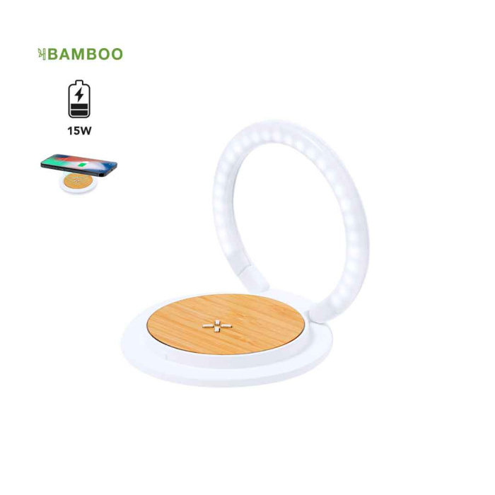 Chargeur sans fil avec lampe pour photos