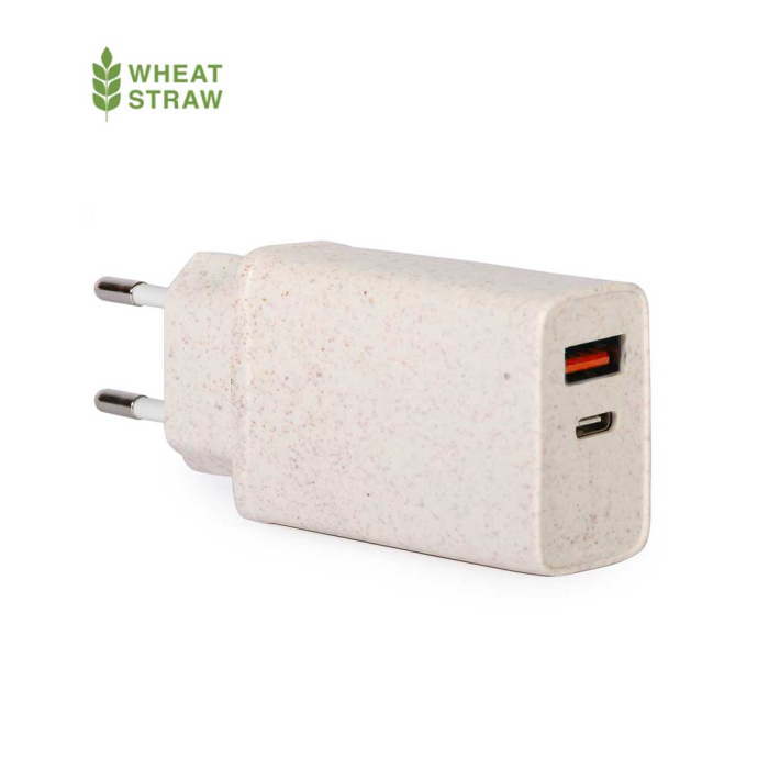 Chargeur secteur rapide USB 20W 2 en 1