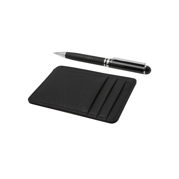Coffret cadeau avec stylo bille et portefeuille