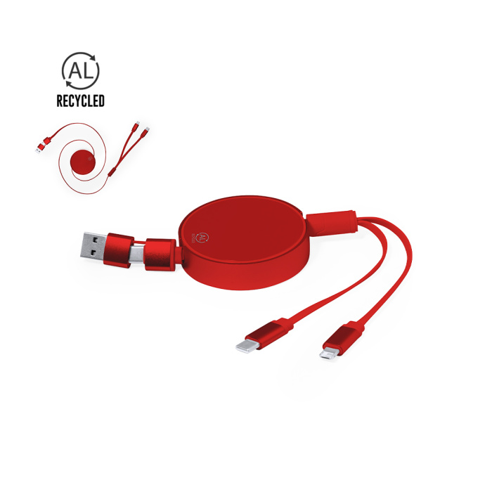Connecteur extensible rond personnalisable par gravure laser