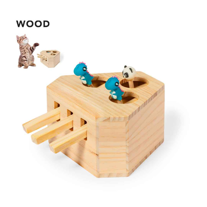 Jeu en bois pour animaux de compagnie