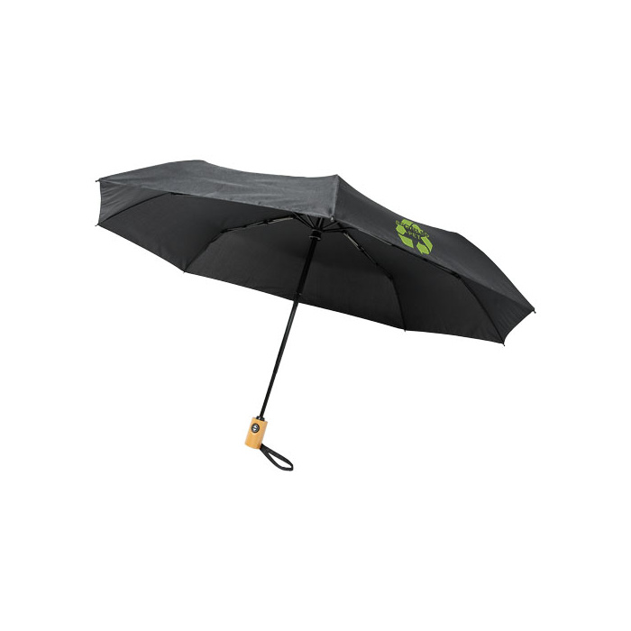 Parapluie en RPET pliable 21" à ouverture/fermeture automatique