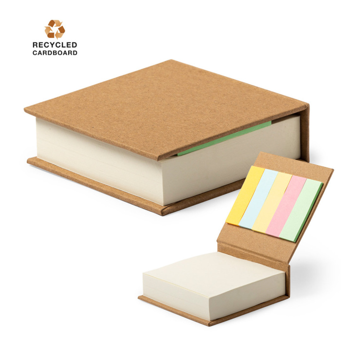 Bloc-notes adhésifs en carton recyclé