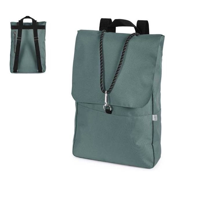 Sac à dos au design élégant avec une fermeture à mousqueton.
