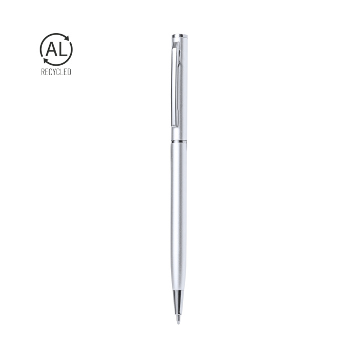 Stylo chic en aluminium recyclé avec logo