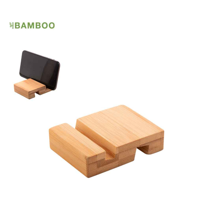 Support en bambou pour appareils technologiques