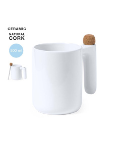 Mug en céramique avec agitateur intégré | 500 ml