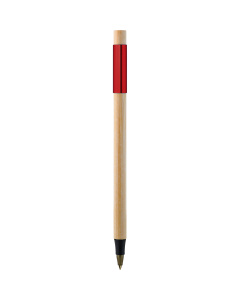 Stylo en bambou personnalisable avec détails colorés