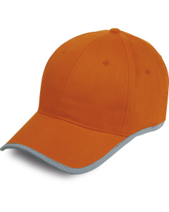 Casquette avec bande réfléchissante