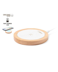 Chargeur 15W en Chanvre Organique et Bois
