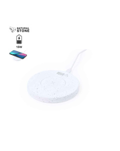Chargeur sans fil rond 15W en aluminium recyclé