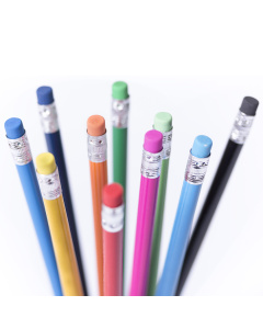 Crayons colorés en bois personnalisables
