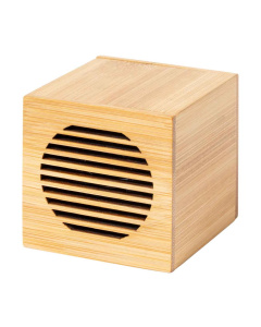 Enceinte en bambou personnalisable 6x6cm