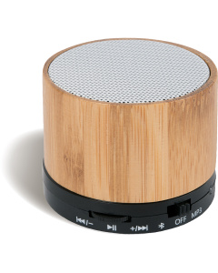 Enceinte bluetooth personnalisée en bambou