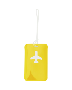 Etiquette à bagages en forme d´avion