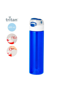 Gourde 650ml en Tritan avec bouchon sportif
