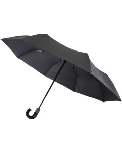 Parapluie 21” pliant automatique poignée courbée