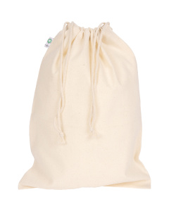 Pochon publicitaire personnalisé 25x35cm en coton biologique | 150 g