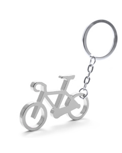 Porte-clés publicitaire en forme de vélo