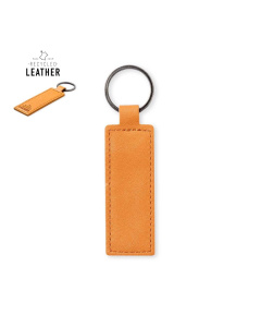Porte-clés rectangulaire personnalisable en Cuir Recyclé