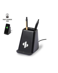 Porte-stylos lumineuse avec chargeur sans fil et support smartphone