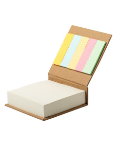 Lot Post its Adhésifs publicitaire avec couverture en carton recyclé