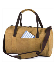 Sac weekend en canvas avec le logo