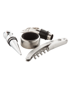 Kit à vin personnalisé dans coffret cadeau noir