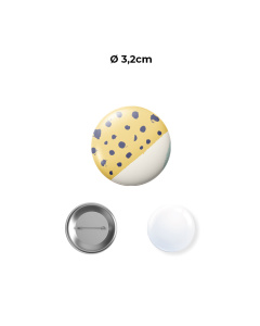 Pin’s de 3,2 cm de diamètre