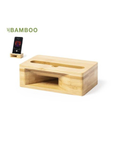 Support de smartphone publicitaire avec amplificateur