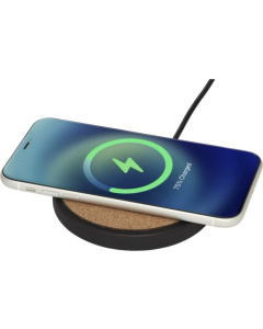 Chargeur sans fil 10 W en calcaire et liège
