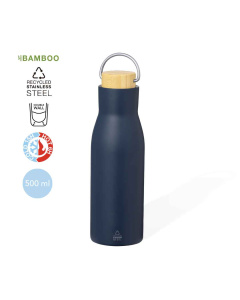 Gourde 500ml mate avec bouchon à vis et poignée intégrée