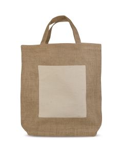 Tote bag en jute | 36,5 x 36,5 cm