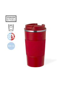 Verre thermique 400ml avec anse en silicone