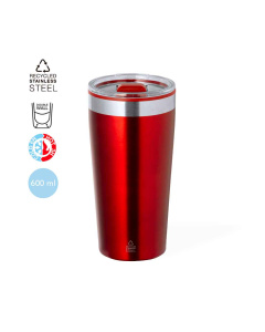 Verre thermique en acier inox recyclé 600ml